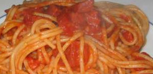 Spaghetti al salame