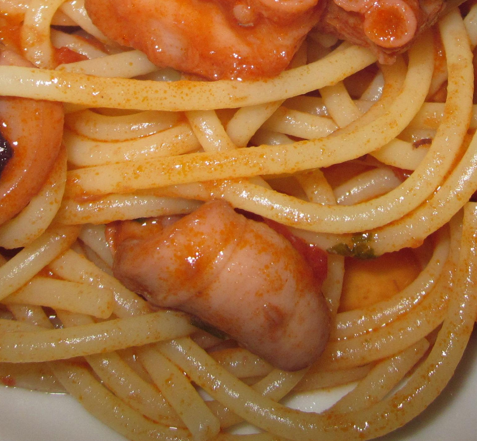 spaghetti con polpo