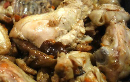 Pollo pancetta e funghi